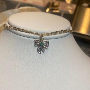 Elegant 14K (Solid) Yellow Gold Bracelet with Charm